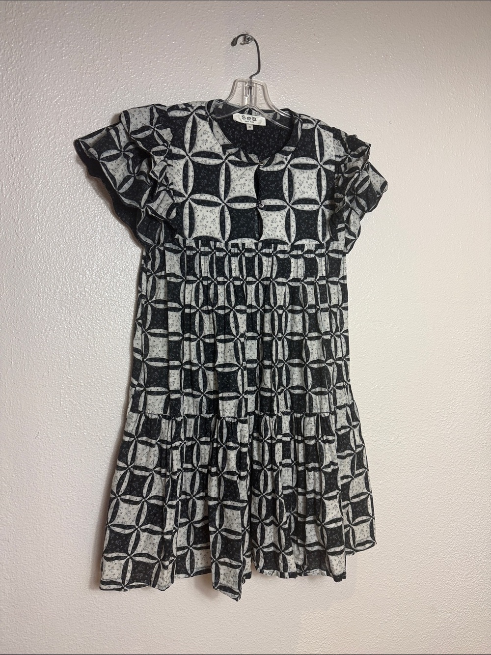 Sea New York Catalina Calico Tunic Dress 🖤 - Picture 4 of 6